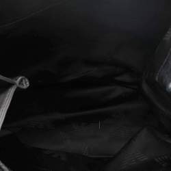 Pre Owned Emporio Armani Black Leather Tote
