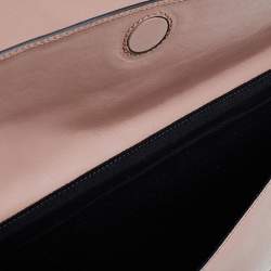 Pre Owned Emporio Armani Black Smooth Leather Clutch