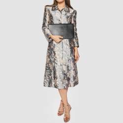 Pre Owned Emporio Armani Black Smooth Leather Clutch