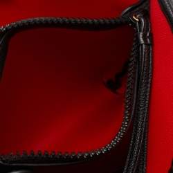 Pre Owned Emporio Armani Black Leather Medium MyEA Shopper Tote