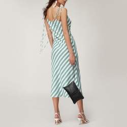 Pre Owned Emporio Armani Black Leather Wrist Clutch