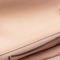 Pre Owned Emporio Armani Metallic Silver Python Embossed Leather Clutch