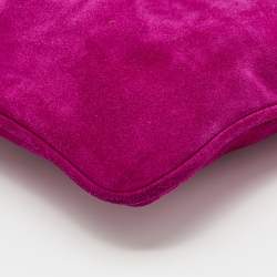 Pre Owned Emporio Armani Pink Suede Envelope Clutch