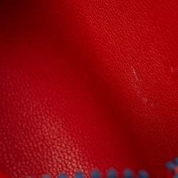 Pre Owned Emporio Armani Blue Leather MyEA Tote