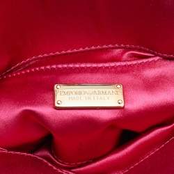 Emporio Armani Pink Satin Chain Bag