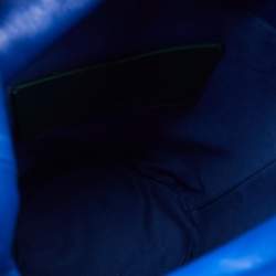 Pre Owned Emporio Armani Green Leather Bucket Bag