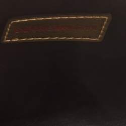 Pre Owned Emporio Armani Red/Gold Leather Pig Tassel Clutch