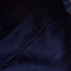 Pre Owned Emporio Armani Khaki Beige Croc Embossed Leather Satchel