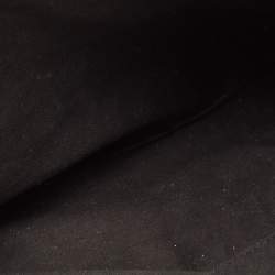 Pre Owned Emporio Armani Black Quilted Leather Push Lock Flap Tote