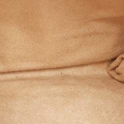 Pre Owned Emporio Armani Gold Laminated Leather Chain Clutch