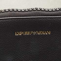 Pre Owned Emporio Armani Black Leather MyEA Tote