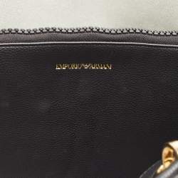 Pre Owned Emporio Armani Black Leather MyEA Tote