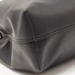 Pre Owned Emporio Armani Black Leather MyEA Tote