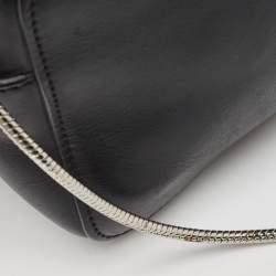 Pre Owned Emporio Armani Black Leather Camera Bag