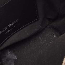 Pre Owned Emporio Armani Black Leather Camera Bag