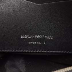 Pre Owned Emporio Armani Black Leather Camera Bag