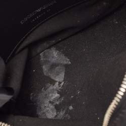 Pre Owned Emporio Armani Black Leather Camera Bag