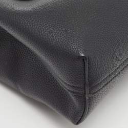 Pre Owned Emporio Armani Black Leather Small MyEA Tote