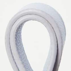 Pre Owned Emporio Armani Lavender Leather Small MyEA Shopper Tote