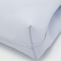 Pre Owned Emporio Armani Lavender Leather Small MyEA Shopper Tote