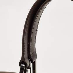 Pre Owned Emporio Armani Dark Brown/Beige Cashmere Medium MyEA Resort Shopper Tote