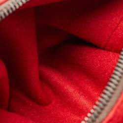 Pre Owned Emporio Armani Dark Brown/Beige Cashmere Medium MyEA Resort Shopper Tote