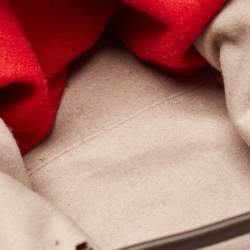 Pre Owned Emporio Armani Dark Brown/Beige Cashmere Medium MyEA Resort Shopper Tote