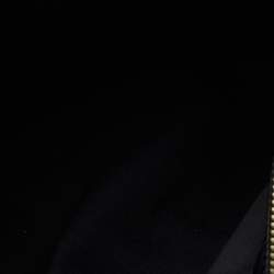 Pre Owned Emporio Armani Black Croc Embossed Leather Tote