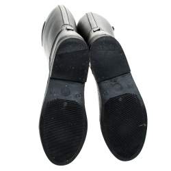 Pre Owned Emporio Armani Black Rubber Wellington Knee High Boots Size 40