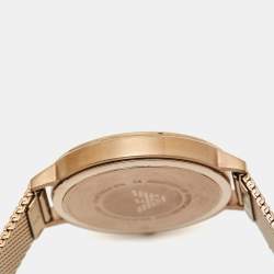 Emporio Armani Rose Gold Plated Stainless Steel Crystal AR11129 Women's Wristwatch 32 mm