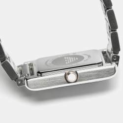 Pre Owned Emporio Armani Mother Of Pearl Crystal Two-Tone Stainless Steel AR11626 Women's Wristwatch 22.40 mm