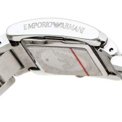 Pre Owned Emporio Armani Peach Stainless Steel AR5710 Women's Wristwatch 23 mm