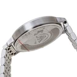 Emporio Armani White Stainless Steel Two-Hand AR80023 Wristwatch 32 mm Set With Earrings And Bracelet