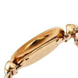 Pre Owned Emporio Armani Mother Of Pearl Gold Plated Stainless Steel Classic AR1909 Women's Wristwatch 32 mm