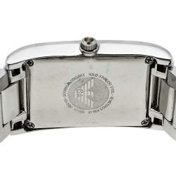 Pre Owned Emporio Armani Mother Of Pearl Stainless Steel Classic AR2037 Women's Wristwatch 24.50 mm