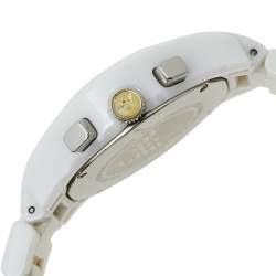 Pre Owned Emporio Armani White Ceramic Ceramica AR1404 Women's Wristwatch 38 mm