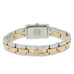 Pre Owned Emporio Armani Blue Mother Of Pearl Stainless Steel AR3109 Women's Wristwatch 16 mm