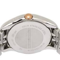 Pre Owned Emporio Armani Silver Two-Tone Stainless Steel AR1825 Women's Wristwatch 27 mm