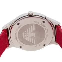 Pre Owned Emporio Armani Mother of Pearl Stainless Steel AR5754 Women's Wristwatch 38 mm