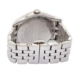 Pre Owned Emporio Armani Black Stainless Steel Classic AR1710 Women's Wristwatch 38 mm