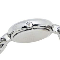 Pre Owned Emporio Armani Silver Stainless Steel Charm AR-5713 Women's Wristwatch 28 mm
