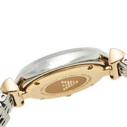 Pre Owned Emporio Armani Blue Two Tone Stainless Steel AR11092 Women's Wristwatch 32 mm