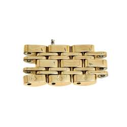 Pre Owned Emporio Armani Mother of Pearl Yellow Gold Plated Stainless Steel AR1907 Women's Wristwatch 32 mm