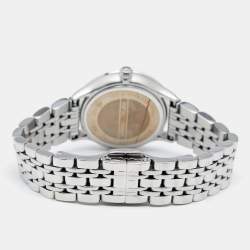 Pre Owned Emporio Armani Mother Of Pearl Stainless Steel Classic AR1803 Women's Wristwatch 26 mm