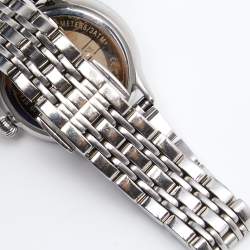 Pre Owned Emporio Armani Mother Of Pearl Stainless Steel Classic AR1803 Women's Wristwatch 26 mm