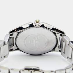 Pre Owned Emporio Armani Silver Stainless Steel AR8021 Women's Wristwatch 29 mm