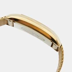 Pre Owned Emporio Armani Mother of Pearl Gold Plated Stainless Steel AR2016 Unisex Wristwatch 31 mm