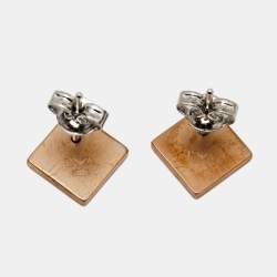 Pre Owned Emporio Armani Mother of Pearl Two Tone Stainless Steel AR80019 Women's Wristwatch 32 mm & Earrings Set