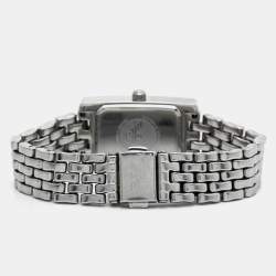 Pre Owned Emporio Armani Black Stainless Steel AR-0116 Women's Wristwatch 21 mm