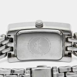Pre Owned Emporio Armani Black Stainless Steel AR-0116 Women's Wristwatch 21 mm